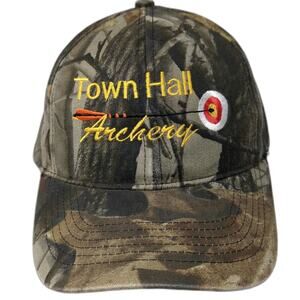 Whitewater Outdoors Baseball Cap Green One Size Town Hall Archery Camo hat